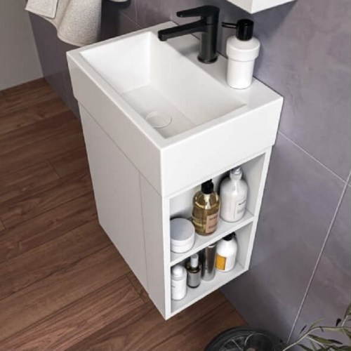 Έπιπλο μπάνιου Mikro Systema 43x30 εκ. κρεμαστό με νιπτήρα